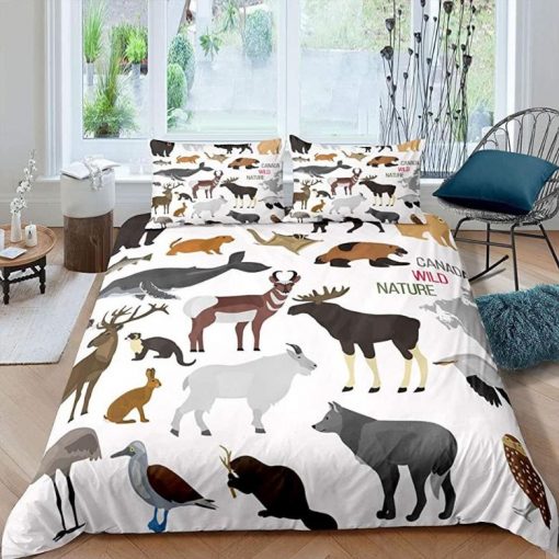 Canada Animals Wild Nature Bedding Set