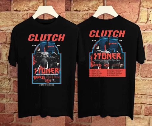 Clutch With Stoner 30 Years Rock Roll Tour Unisex T-Shirt