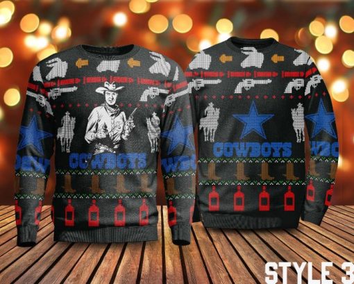 Cowboy Sweater Sweashirt, Western Sweater Christmas Gift