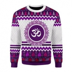 Crown Eye Chakra Ugly Christmas Sweater 3D All Over Print