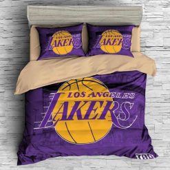 Customize Los Angeles Lakers 3D Bedding Set