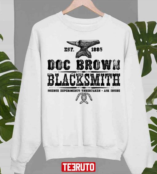 Doc Brown Blacksmith Back To The Future Inspired Design Unisex Sweatshirt