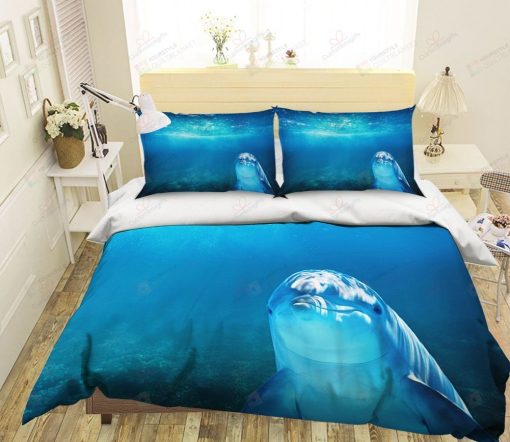 Dolphin In Ocean Bedding Set