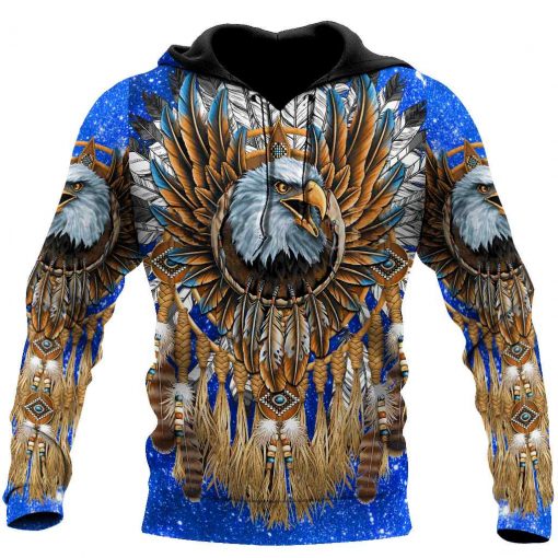 Eagle Dreamcatcher Native American Hoodie 3D