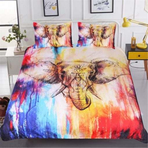 Elephant Colorful Bedding Set