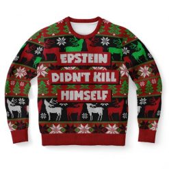 Epstein Didn’t Kill Himself Ugly Christmas  Wool Knitted Sweater