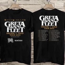 Greta Van Fleet Dreams In Gold Tour Unisex T-Shirt