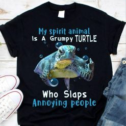 Grumpy Turtle Who Slaps Annoying People Unisex T-shirt