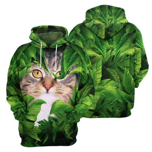 Hidden Cat All Over Printed Unisex Hoodie