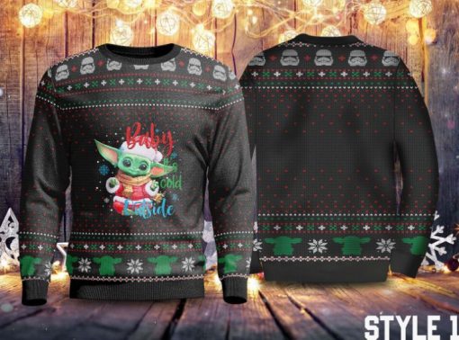 It’s Cold Outside Sweater Baby Yoda Christmas Sweater