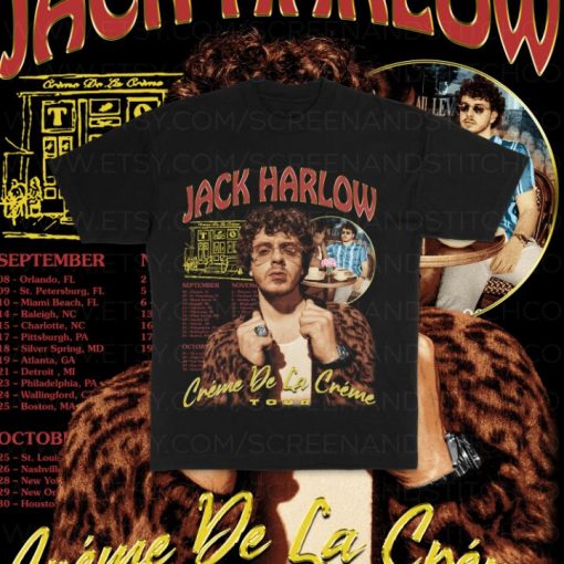 Jack Harlow Bootleg T-shirt 2021 Crème De La Crème Casual Tour Shirt