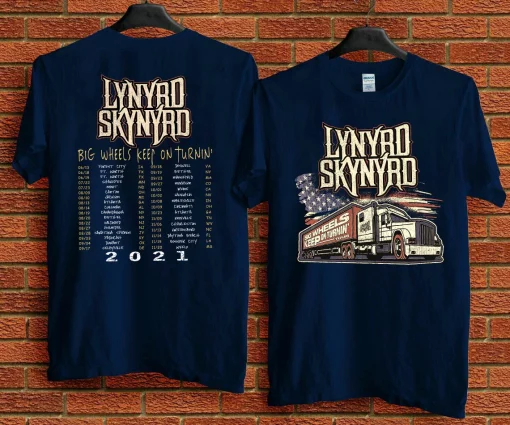 Lynyrd Skynyrd 2021 Big Wheels Keep on Turnin’ Unisex T-Shirt