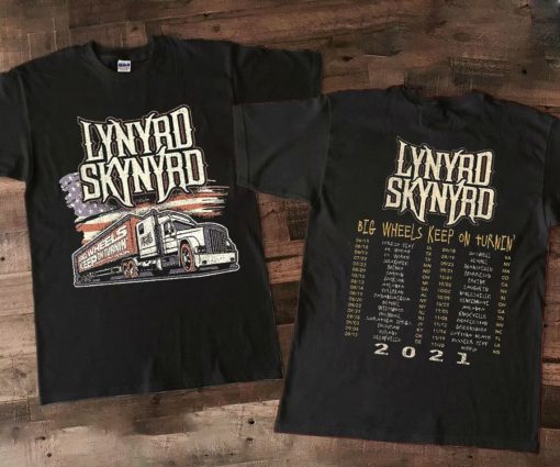 Lynyrd Skynyrd Big Wheels Keep on Turnin’ Concert Tour Unisex T-Shirt