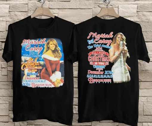 Mariah Carey All I Want For Christmas Is You Concert 2016 Unisex T-Shirt