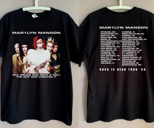 Marilyn Manson Rock Is Dead Tour 99′ Unisex T-Shirt