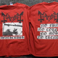 Mayhem Deathcrush No Fun No Mosh No Core No Trends Unisex T-Shirt
