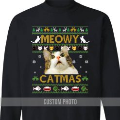 Meowy Catmas Christmas Unisex Sweatshirt