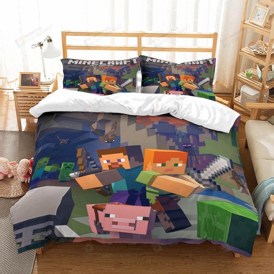 minecraft comforter queen