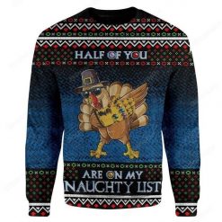 Naughty Turkey Ugly Christmas Wool Knitted Sweater