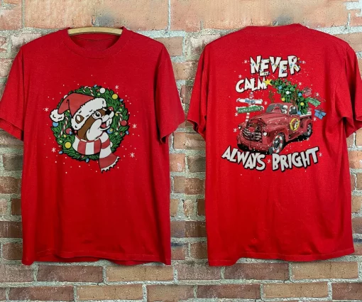 Never Calm Always Christmas Unisex T-Shirt