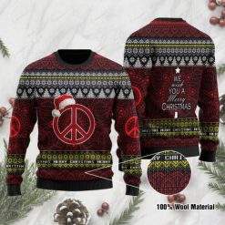 Peace We Wish You A Merry Xmas Ugly Christmas Sweater