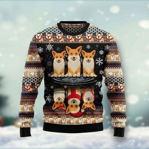 Pembroke Welsh Corgi Christmas Wool Knitted Sweater