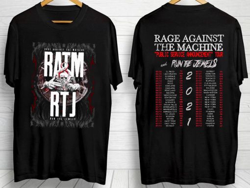 Rage Against The Machine and Run The Jewels 2021 Unisex T-Shirt