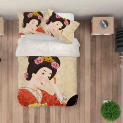 Retro Kimono Woman 3D Bedding Set