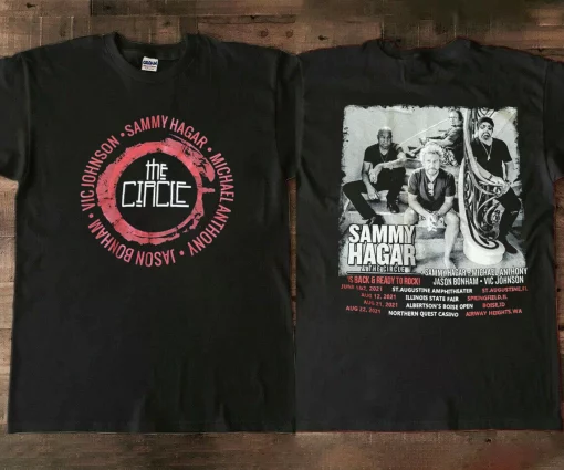 Sammy Hagar and The Circle 2021 Tour Dates Unisex T-Shirt