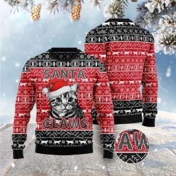 Santa Claws Cat Christmas Wool Knitted Sweater