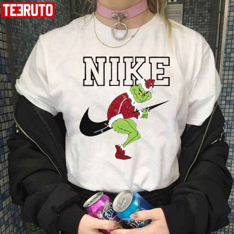 Santa Grinch Nike Christmas Unisex T-Shirt - Teeruto