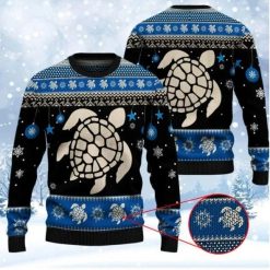 Sea Turtle Winter Christmas Wool Knitted Sweater