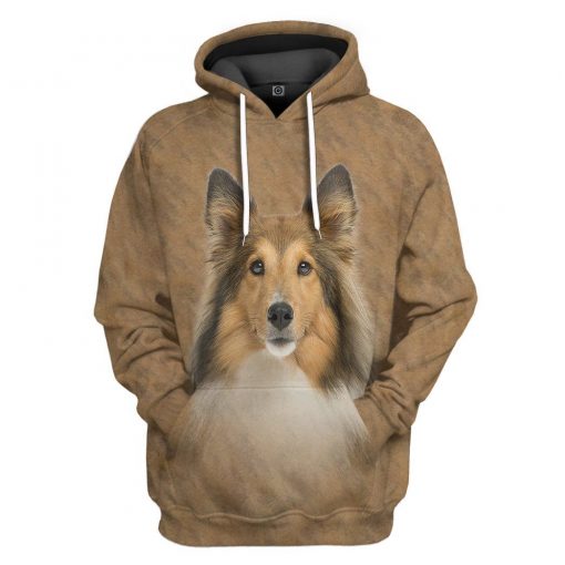 Shetland Sheepdog Dog Front And Back 3D Hoodie