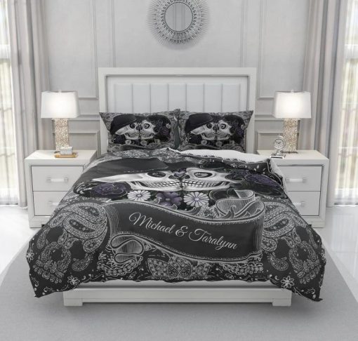 Skull And Crows Bedding Sets