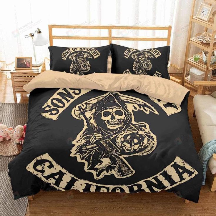 sons of anarchy queen bed set