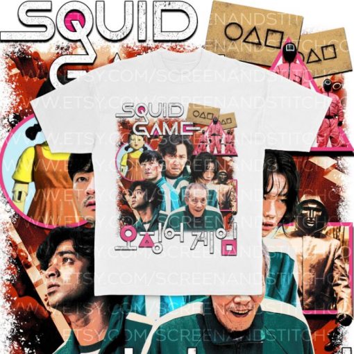 Squid Game 90s Vintage Style Bootleg T-Shirt