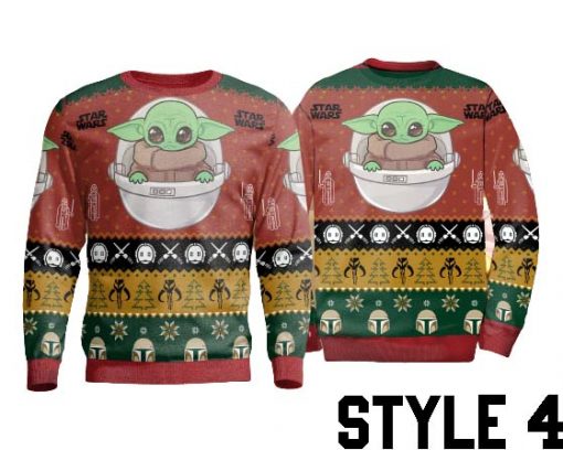 Star Wars Baby Yoda The Mandalorian Ugly Sweater