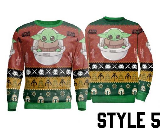 Star Wars Baby Yoda The Mandalorian Ugly Sweater