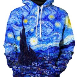 Starry Night Painting Hoodie 3D