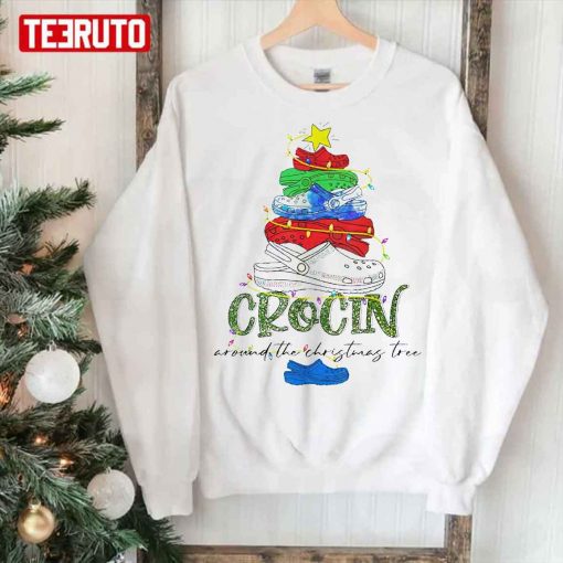 Crocin Around The Christmas Tree Xmas Unisex Sweatshirt