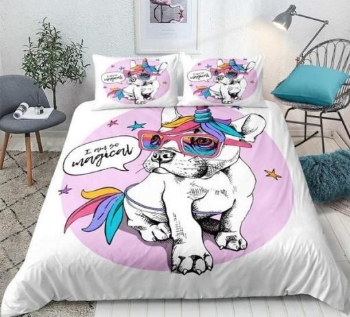 Unicorn Bulldog Bedding Sets