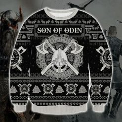 Viking Son Of Odin Ugly Christmas Sweater 3D All Over Print