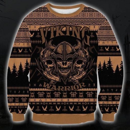 Viking Ugly Christmas Sweater 3D All Over Print For Christmas