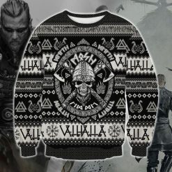 Viking Valhalla Warrior Ugly Christmas 3D Sweater