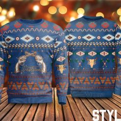 Western Guns Sweater, Cowboys All Over Print Sweater