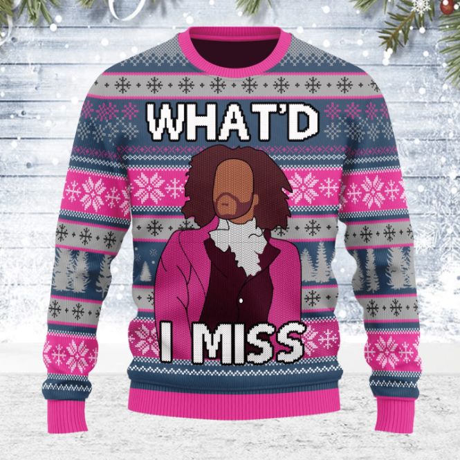What'd I Miss HAMILTON Christmas Sweater