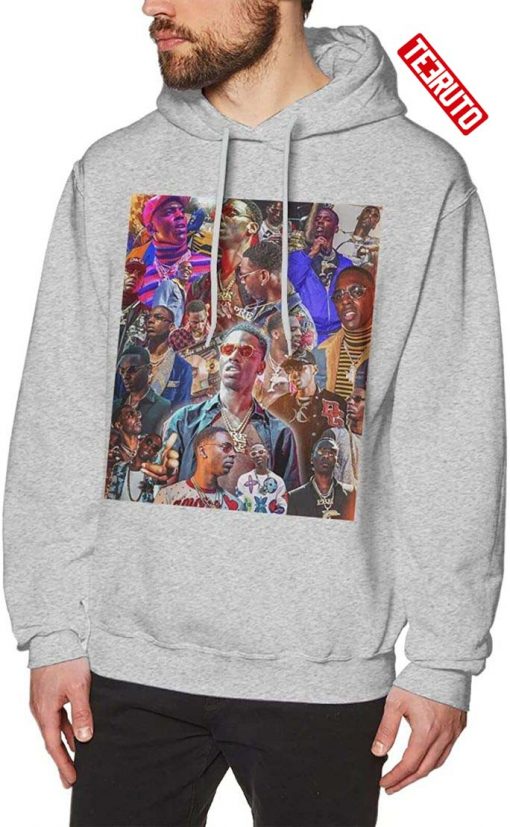 Young Dolph Images Capture Multiple Angles Artwork Hoodie