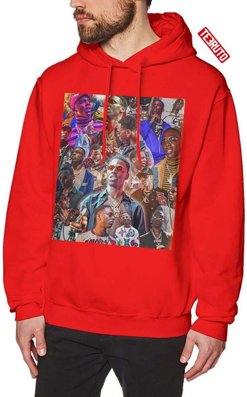 Young Dolph Images Capture Multiple Angles Artwork Hoodie