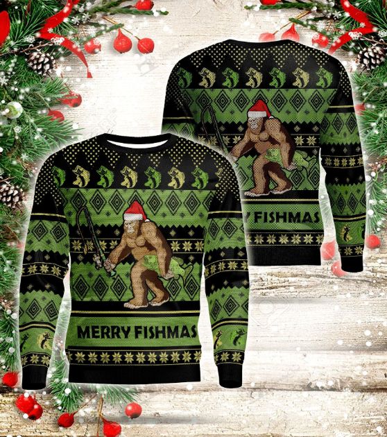 A Big Chimpanzee Xmas All Over Printed Sweater