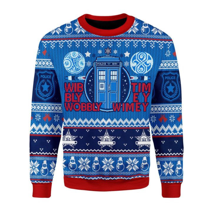 A Timey Wimey All Over Printed Sweater